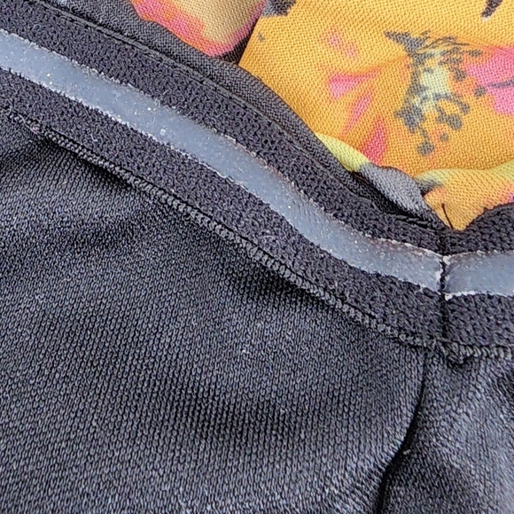 Torrid Grey Orange Hawaiian Floral Tube Top‎ Maxi Dress Size 1 - Picture 9 of 11